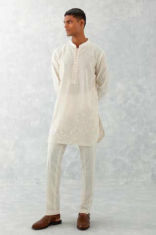 Floral Embroidered Kurta With Pant 