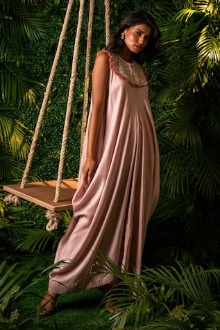 Pallavi Poddar Cosmos Draped Jumpsuit 