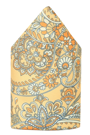 Tossido Floral & Paisley Pattern Pocket Square