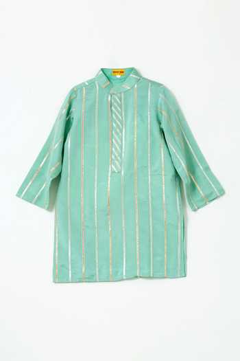 Shruti Jalan Stripe Embroidered Kurta 