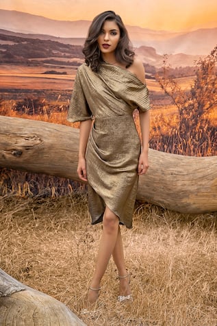 Buy Black Cotton Linen Bagru Printed Short Dress for Women Online at  Fabindia | 20129212