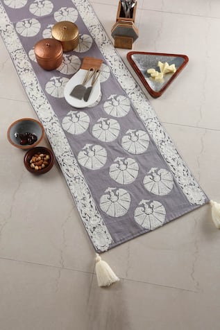Tropical Embroiered Table Runner 