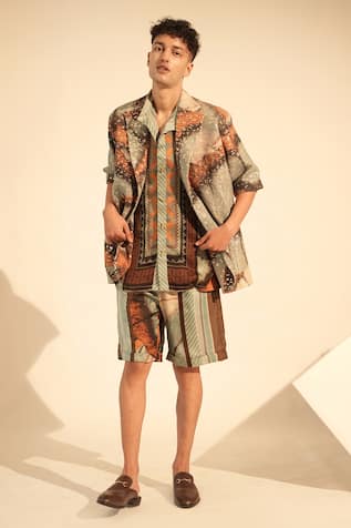 Butterfly Print Blazer 