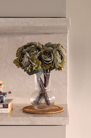 Artificial Europeaan Peony Flowers - Set of 2 