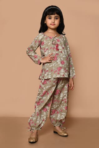 Pankhuri By Priyanka Printed Top & Pant Set 