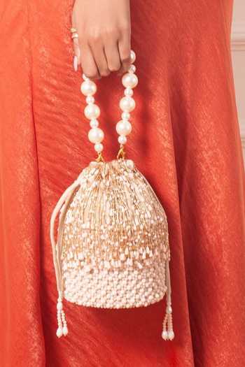 FOREVER NOOR Paisley Handcrafted Bucket Bag 