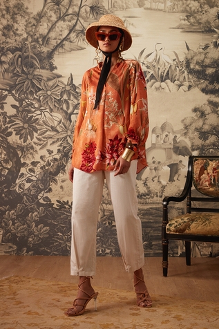 Kalista Dahlia Botanical Print Tunic