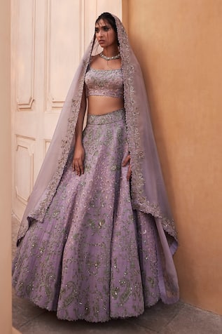 Mrunalini Rao Leela Florette Embroidered Bridal Lehenga Set 