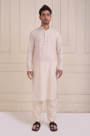 Mirror Embroidered Kurta & Pant Set 