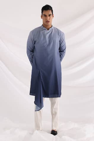 Overlap Ombre Kurta Set 