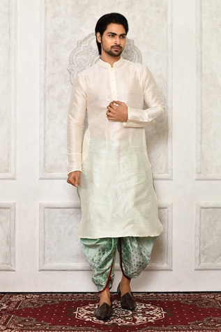 Nazaakat by Samara Singh Solid Kurta & Printed Dhoti Pant Set