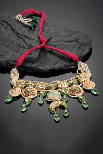 Dugran By Dugristyle Meenakari Work Choker 