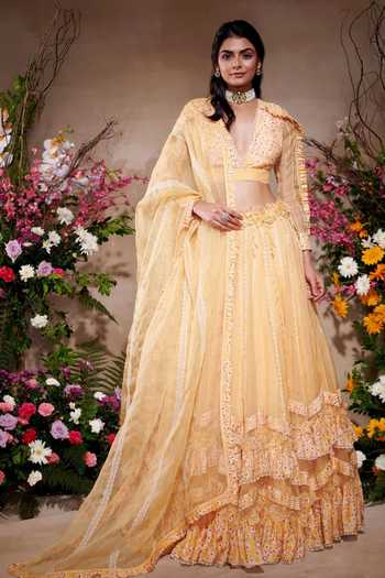 SHASHA GABA Embroidered Grace Lehenga Set 