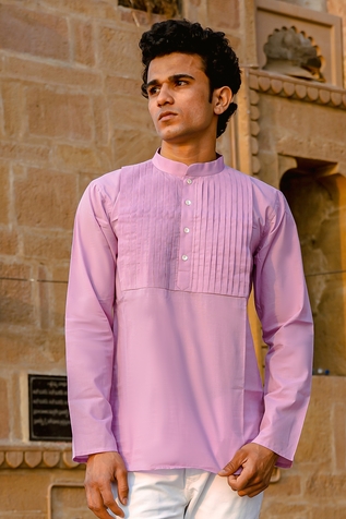 Kalp Cotton Short Pintuck Kurta