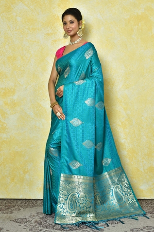 Nazaakat by Samara Singh Patterned Self-Woven Saree