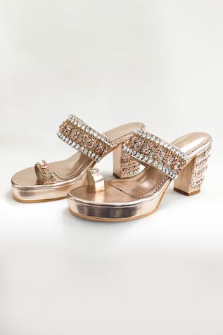 The Alter Inara Rhinestones Embellished Heels 