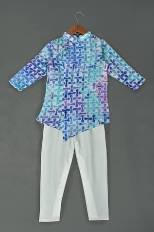 Batik Print Kurta & Pyjama Set 