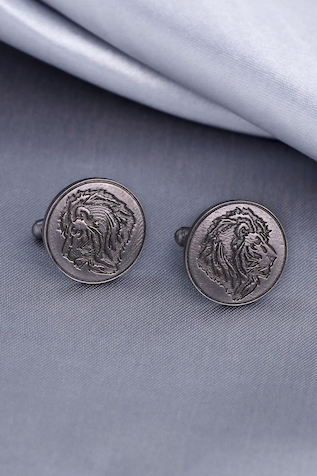 Cosa Nostraa Lion Carved Cufflinks