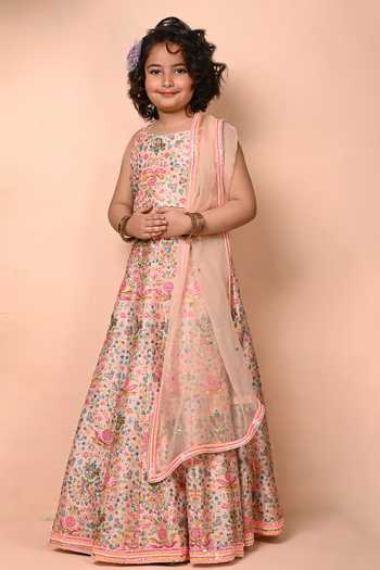 Priyanka Jain Floral Mughal Print Lehenga Set 
