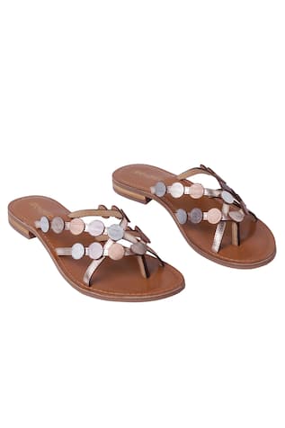 Holo Embossed Leather Heels 