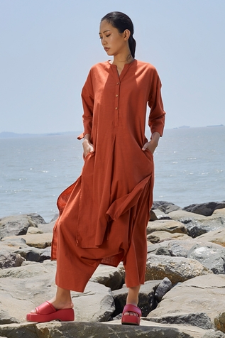 Mati High Low Hem Cotton Tunic