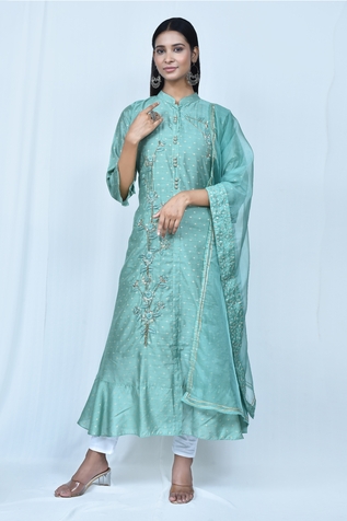 Khwaab by Sanjana Lakhani Sequin Embroidered Straight Kurta Pant Set