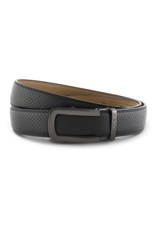 HALDÈN Textured Contrast Buckle Belt