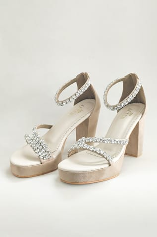 Aria Rhinestones Embellished Heels 