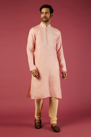 Krishna Mehta Geometric Print Kurta Set 