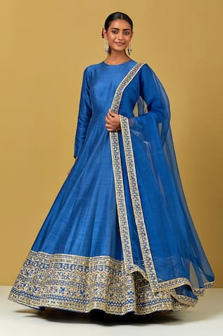 Ikshita Choudhary Hand Embroidered Anarkali With Dupatta 