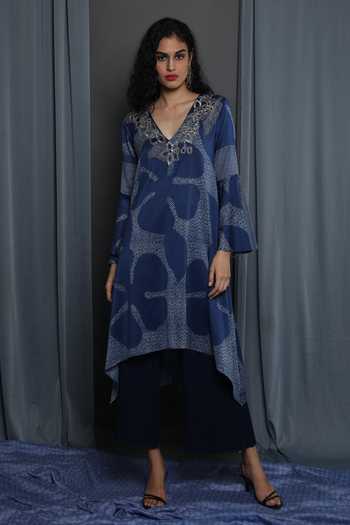 Krishna Mehta Printed Chanderi Tunic 