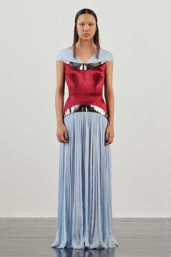 Akhl Structured Ruched Gown 