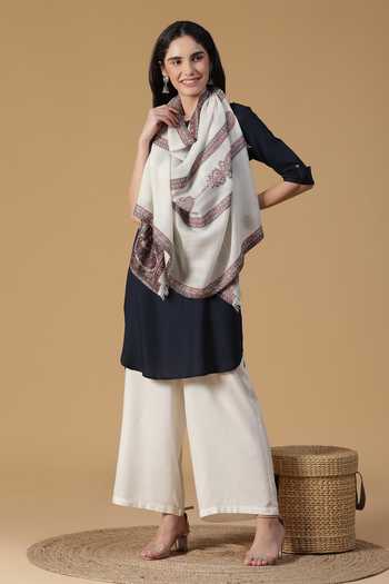 Shingora Floral & Paisley Woven Stole 