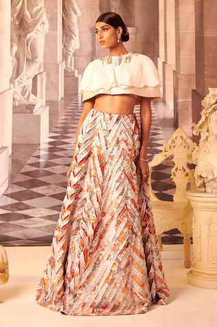 Gauri Dhawan Luna Cape Lehenga Set
