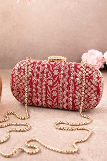 Amyra Mirai Sequin Embroidered Clutch 