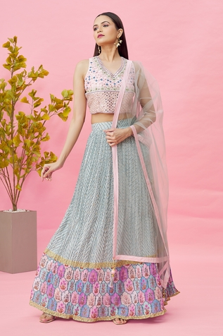 Naintara Bajaj Sequins Embroidered Lehenga Set
