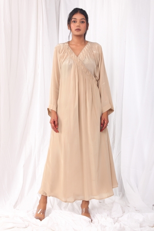 KHAT Overlapped Yoke Dress