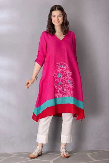 Tanu Malhotra A-Line High Low Tunic With Pant 