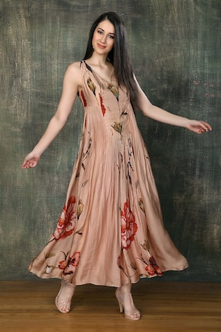Women's Flutter Sleeve Satin Maxi Dress | Women's Clearance |  Abercrombie.com