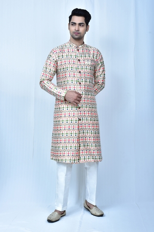 Samyukta Singhania Geometric Print Kurta Set