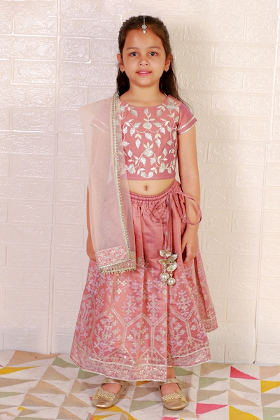 Shop cute Diwali gowns for girls online at Aza Fashions