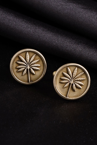 Cosa Nostraa Floral Carved Cufflinks