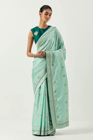 Label Earthen Mehzabeen Bnarasi Butti Saree With Blouse 