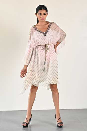 K-Anshika Leheriya Pattern Embellished Tunic 