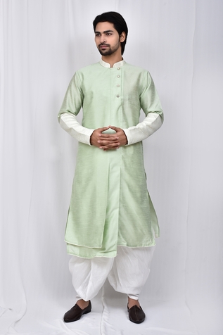 Nazaakat by Samara Singh Dual Toned Kurta & Dhoti Pant Set