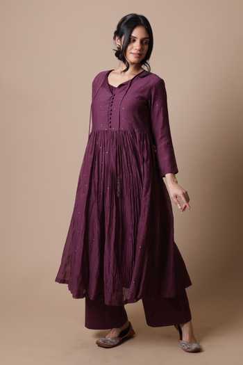 Rhua Nitya Placement Embroidered Anarkali & Pant Set 