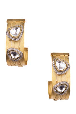 Stone Embellished Earrings 