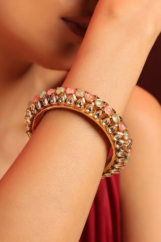 Kundan Embellished Kada 