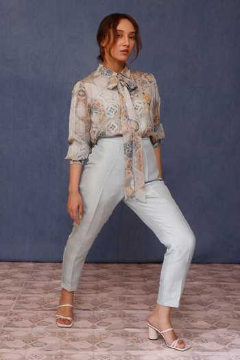 Chokhi Chorri Arzu Moroccan Tile Print Top With Pant 