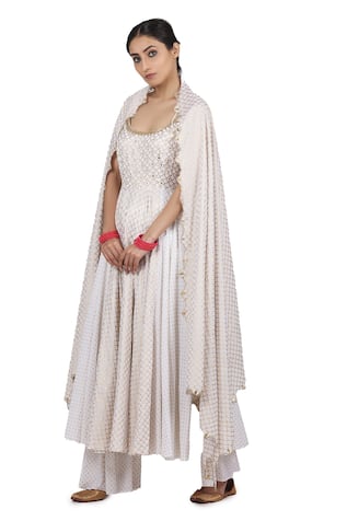 Ishani Strappy Anarkali Sharara Set 